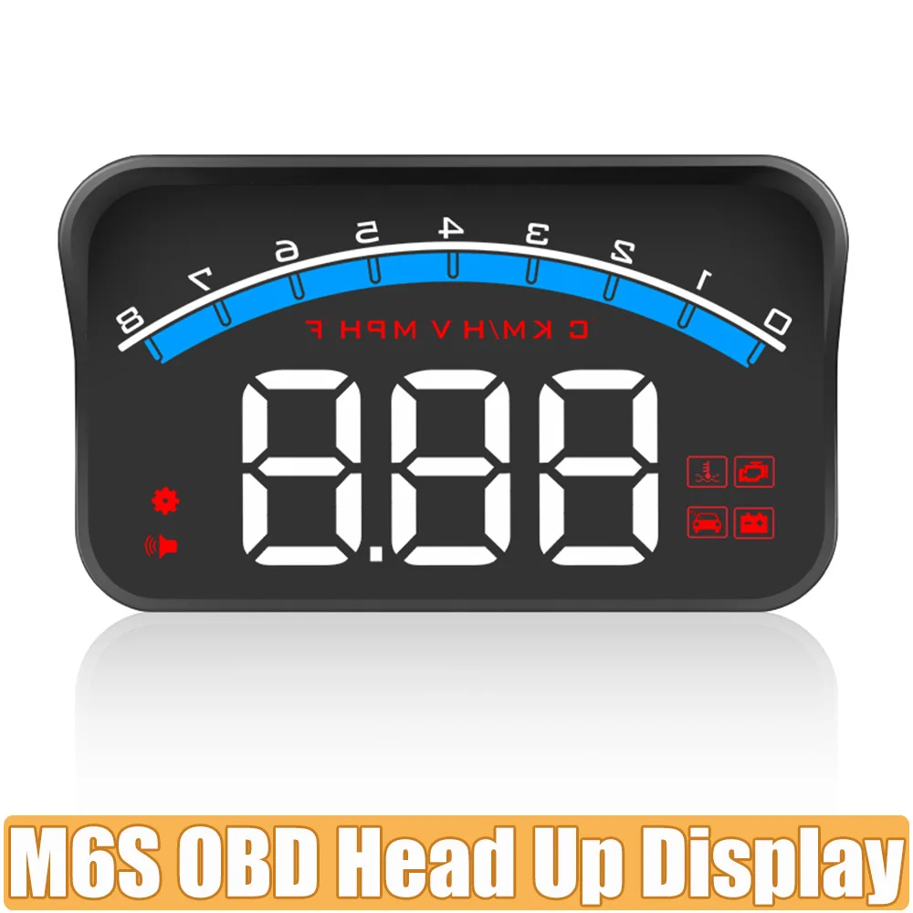 OBD HUD Parabrezza Display Head Up Display Proiettore digitale Tachimetro sul vetro dell'auto Accessori auto Computer di bordo OBD