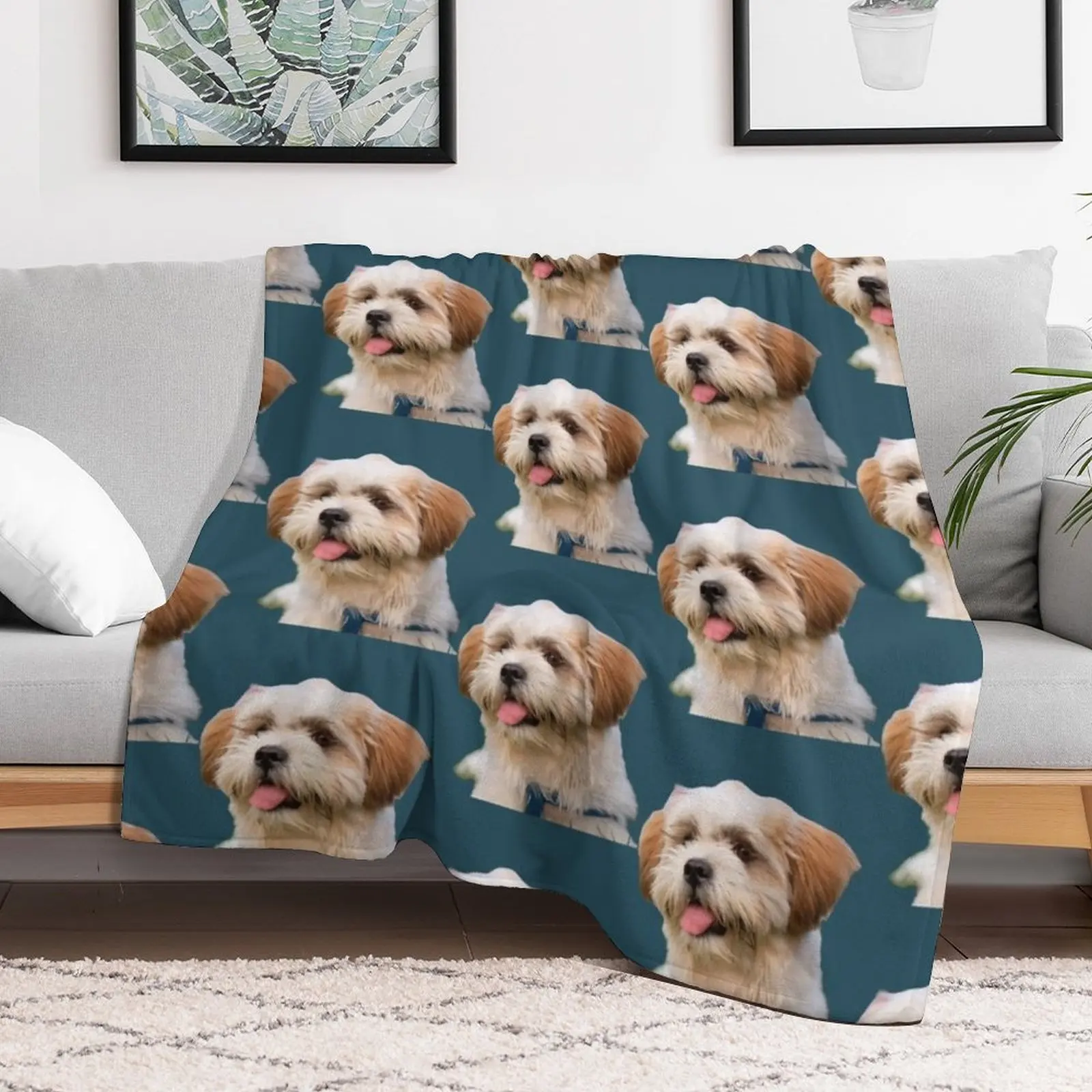 Shichon mignon, la vie est meilleure avec un Shichon, amoureux des chiens, la vie est meilleure avec Throw Blanket