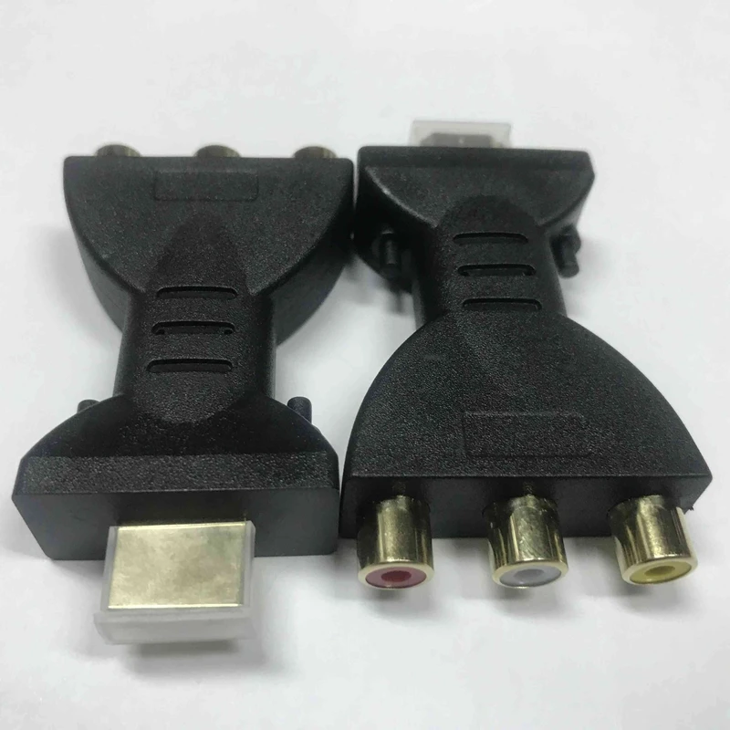 -Compatible to 3 RGB Video Audio Adapters -Male to 3 Video Audio Adapter Component Connector