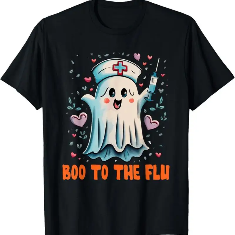 

Футболка Boo To Flu Ghost в стиле ретро на Хэллоуин