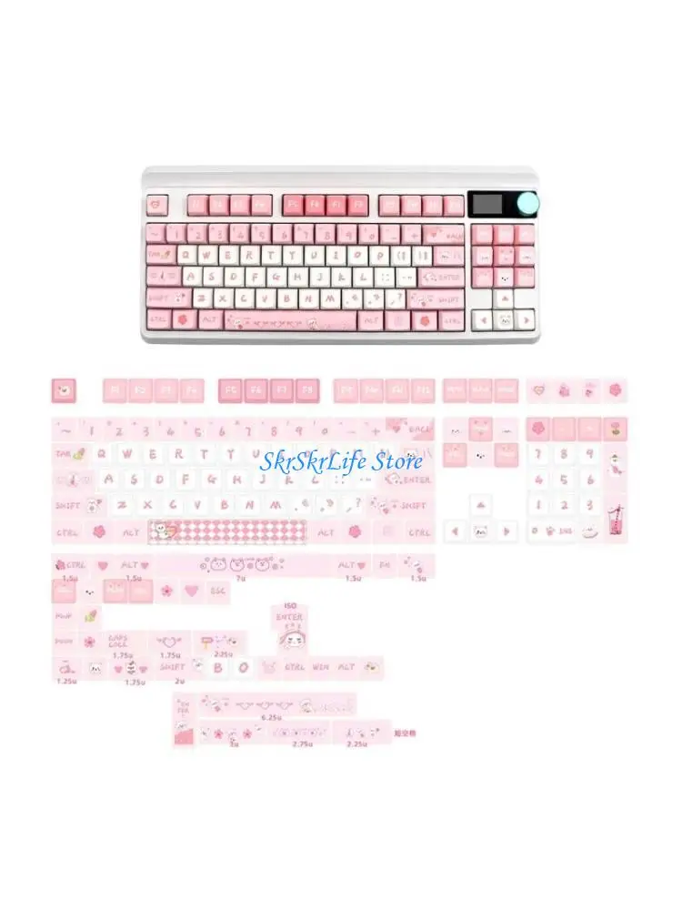 

E65E 146-Key DyeSublimation Keycap Set Thick PBT Keycaps Mechanical Keyboards