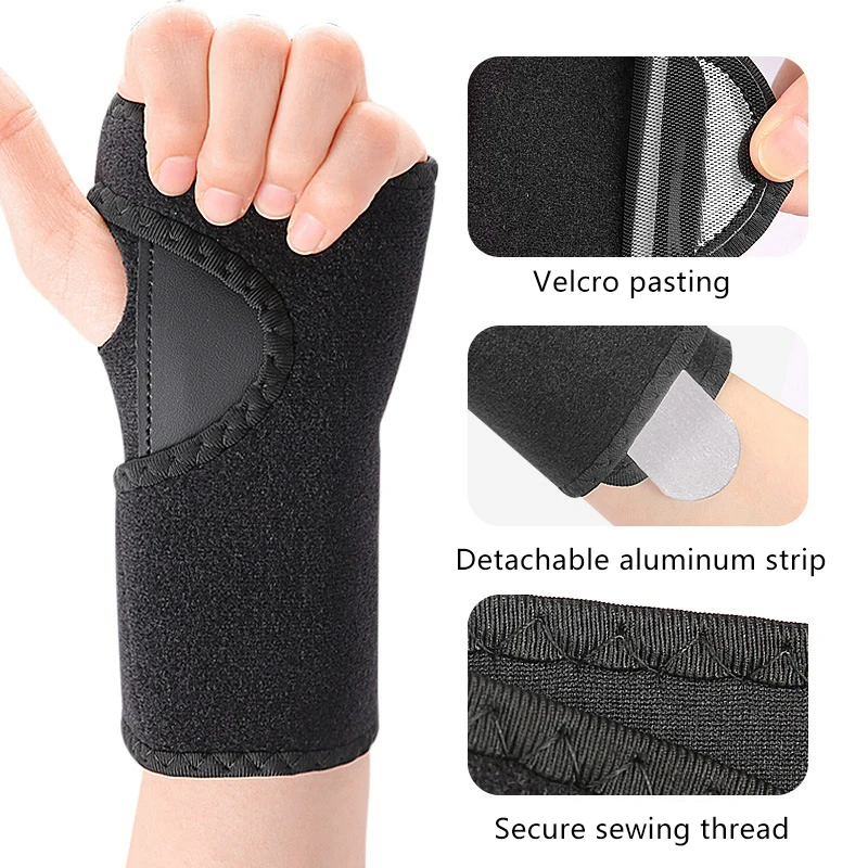 【WA】1PCS Wrist Brace For Carpal Tunnel, Wrist Brace Night Support, Adjustable Wrist Splint Right Left Hand, For Women And Men