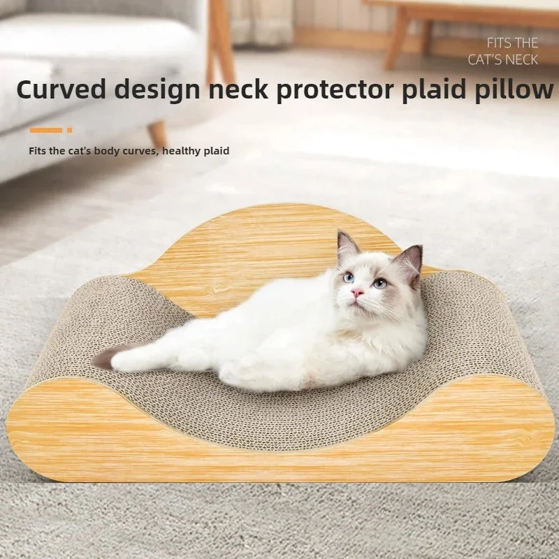 Cat Scratching Sofa Bed Corrugated Cardboard Cat Furniture Cat Scratcher Board Indoor Cats Pet Relaxation Feline Play