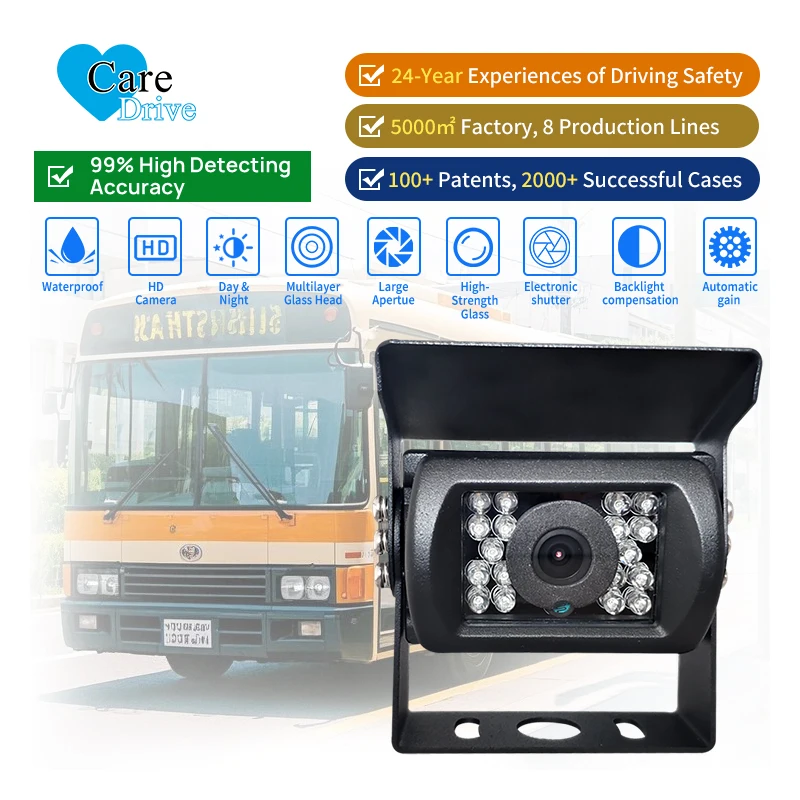 

Автомобильная камера CareDrive CC670-CVBS OEM, беспроводная система заднего вида, AHD, задний вид для школьного автобуса и грузовика, водонепроницаемая функция