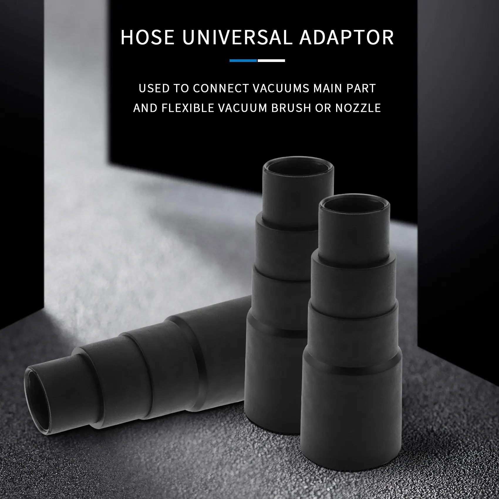 AEE8-3Pcs Vacuum Power Tool Dust Extractor Hose Universal Adaptor 32Mm 35Mm Cleaning Adapters Brush Suction Head Connector