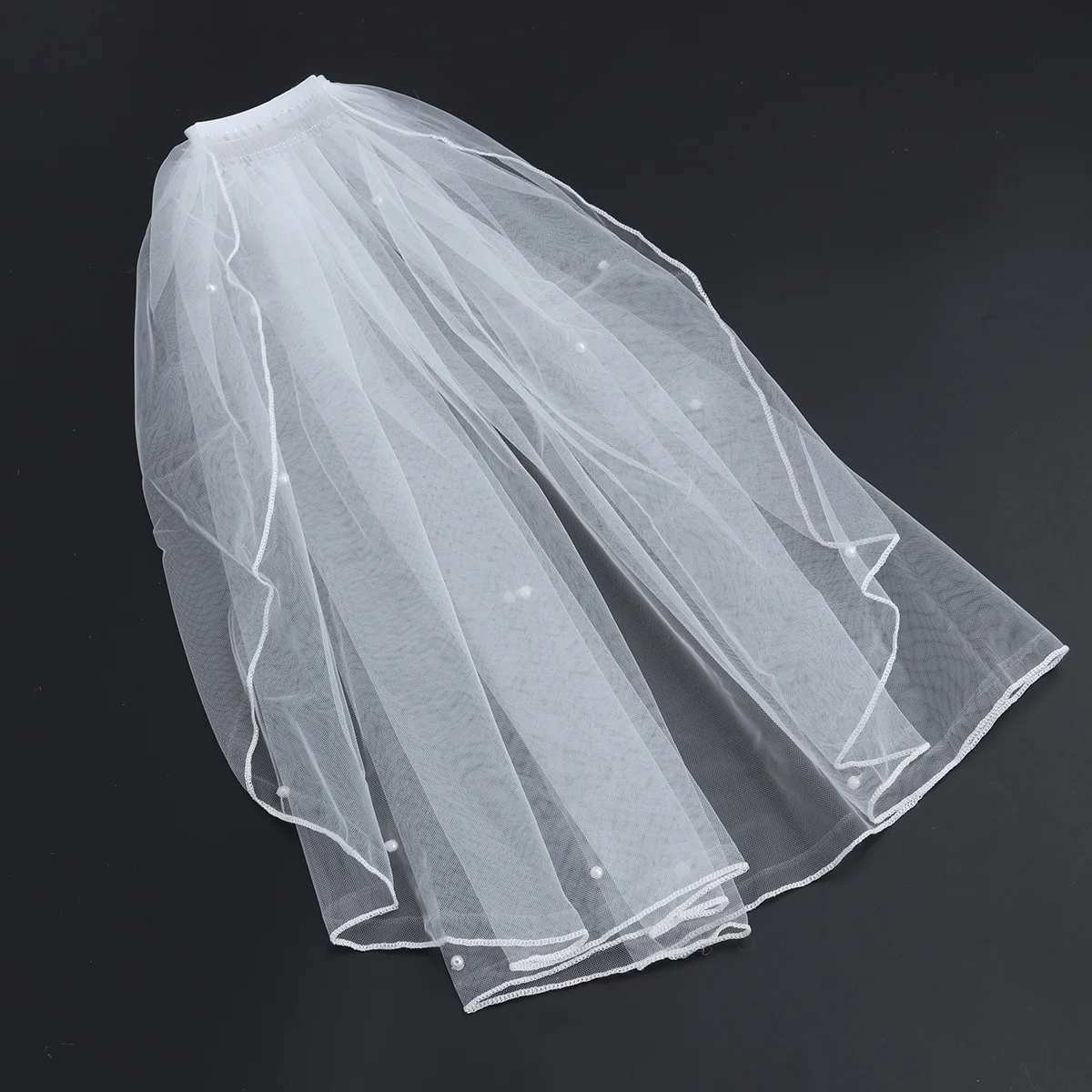 طرحة زفاف قصيرة، حجاب زفاف بتصميم بسيط، مشط بطول الكتف لحفل العروس، اقتراح التصوير الفوتوغرافي