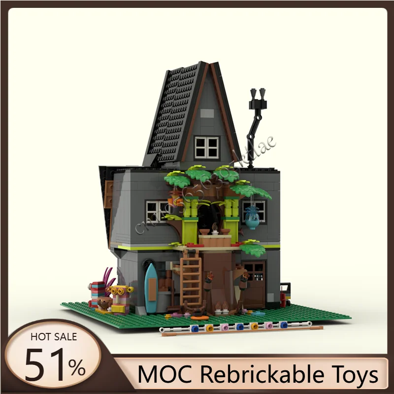 

1041 знаменитый фильм, маленькие строительные блоки, персонаж, дом, улица, семейная технология, особняк, забавная игрушка, креативная детская сборка, подарки