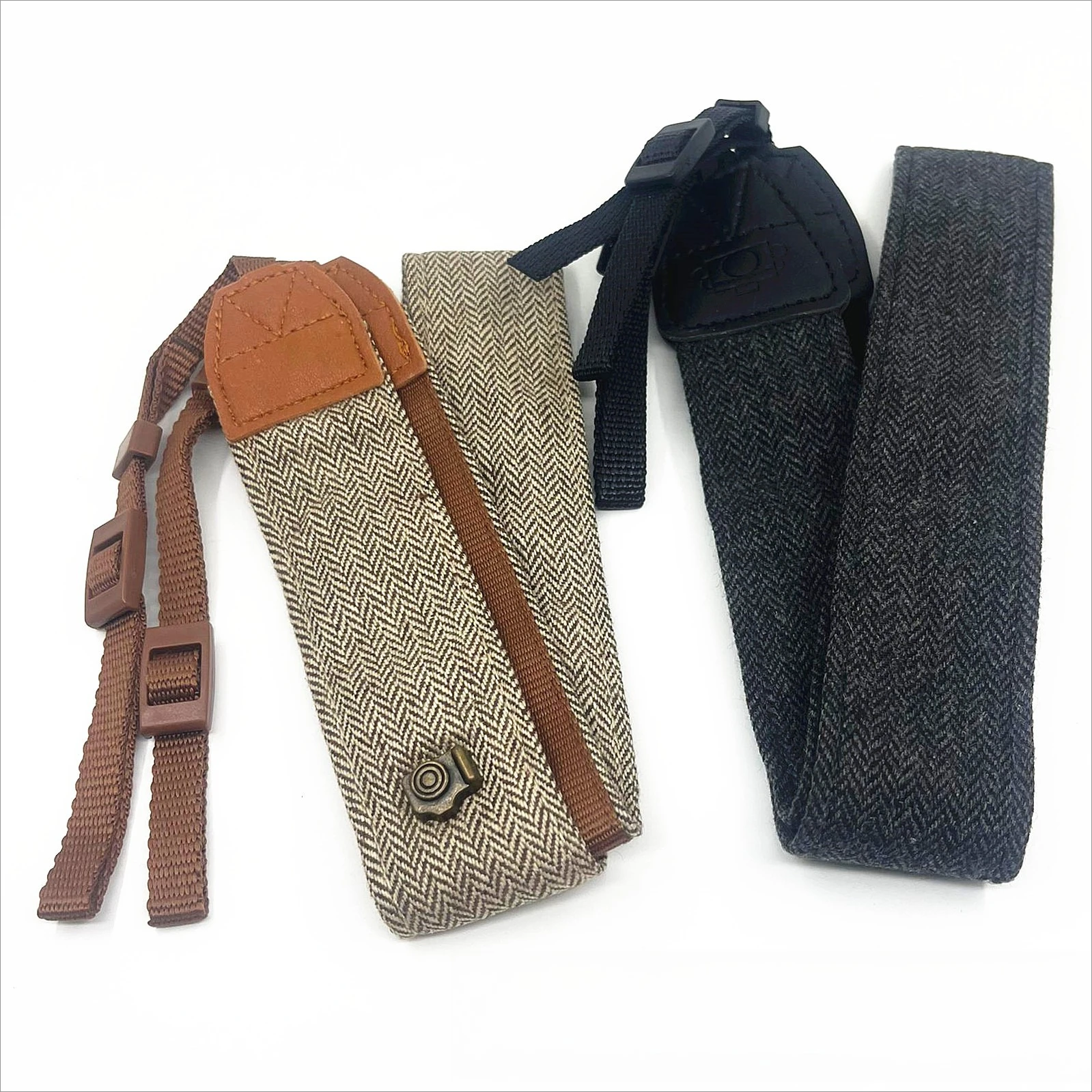 Adjustable Cotton Leather Shoulder Neck Belt For Sony Nikon DSLR Digital SLR Universal Camera Carry Strap Portable Camera Strap
