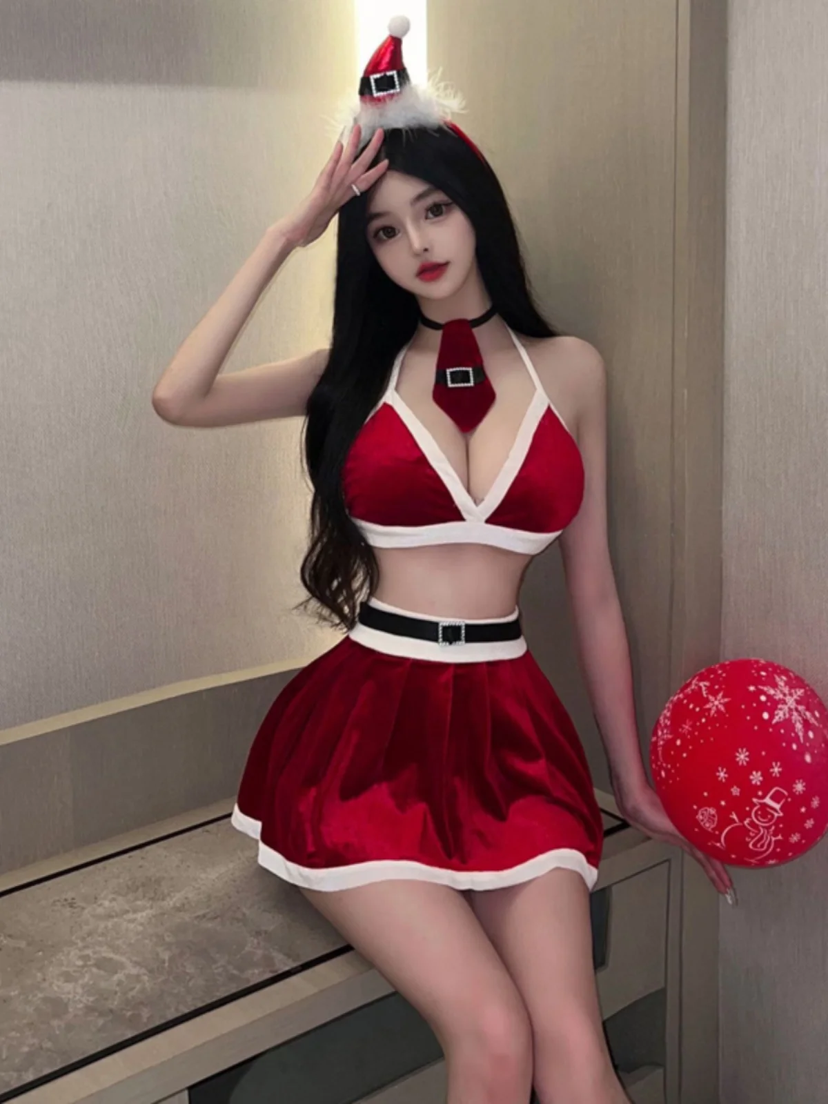 

Cute Rabbit Girl Cisas orm ort Skirt Set Faionable Cosplay Costume Car Model Sexy Girl T orm Outfit Four P...