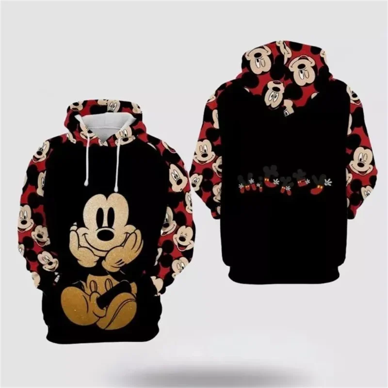 

Disney Cartoon Mickey Mouse 3D Hoodie Men's Long Sleeve Hoodie Mickey Minnie Fashion Sports Adult Streetwear Spring 2025