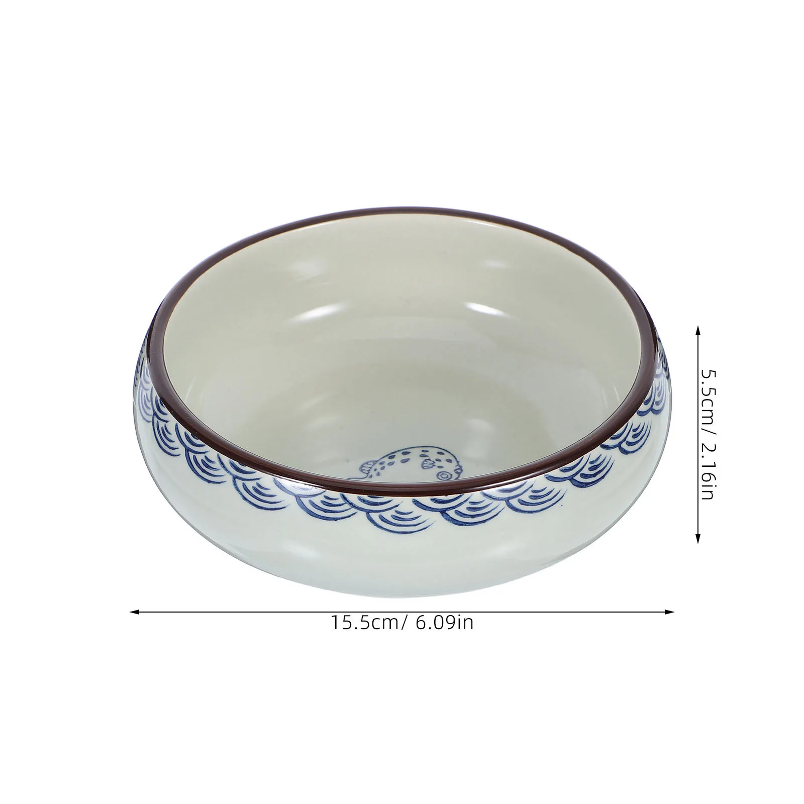 Pot de rondelle de brosse de plat d'encre en céramique de porcelaine pour le support d'encre de calligraphie plateau de pierre à encre peu profonde rondelle de brosse de calligraphie japonaise