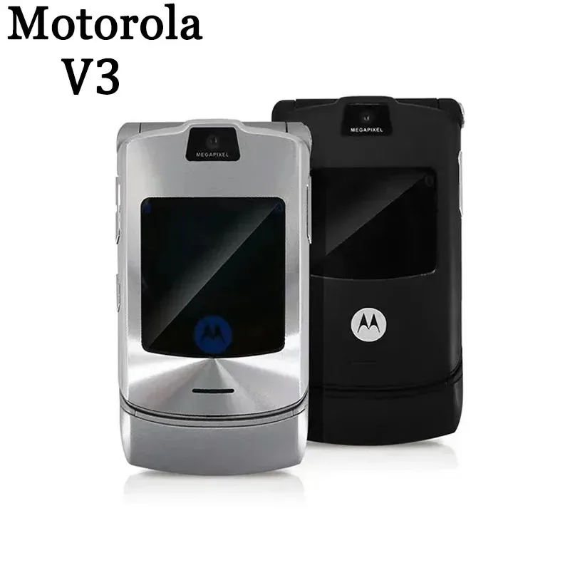 Brand new original refurbished Motorola RAZR V3 90% unlocked flip Bluetooth mobile phone GSM 850/900/1800/1900 mobile phone