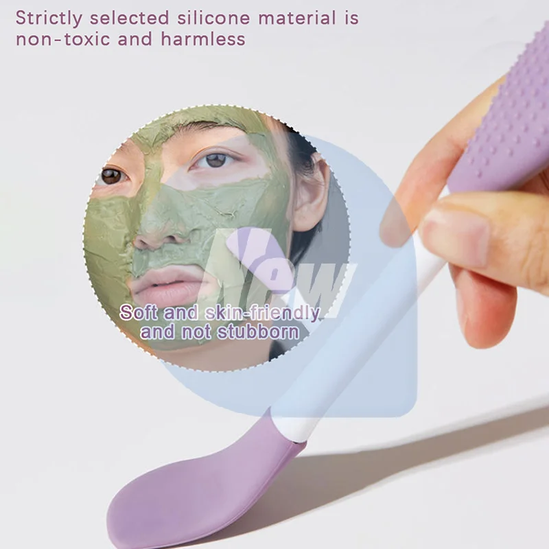Pulizia del viso in silicone e spazzola per maschera 2 in1 Cura della pelle del viso Scrub Esfoliante Scrub Poro Punti neri Strumenti per la pulizia profonda