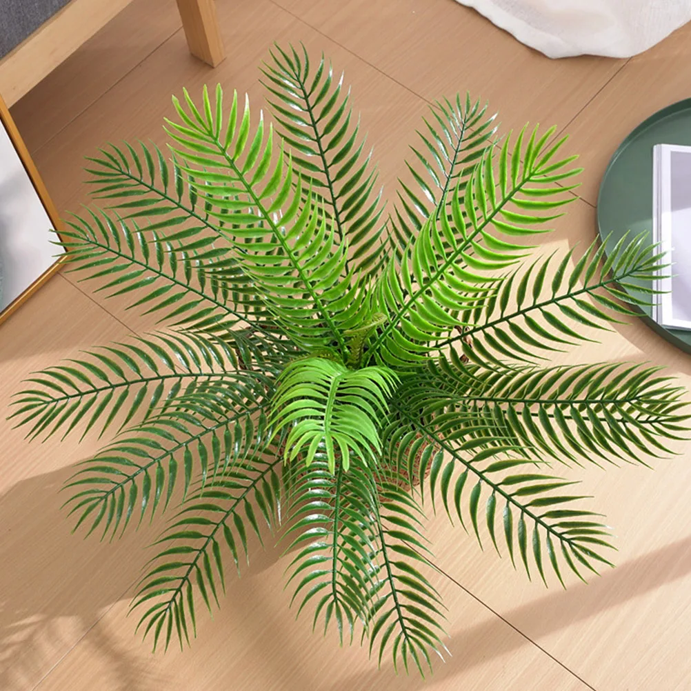 

Imitation Fern Plants Artificial Greenery Faux Leaves Lightweight Garden Fence Home Decoration Plastic Plant Scene Prop