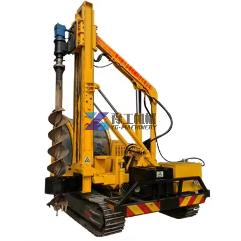 Crawler Solar Post Ground Hole Drill Earth Auger Piling Driver Machine – Real-World Performance Tested by a Landscaper