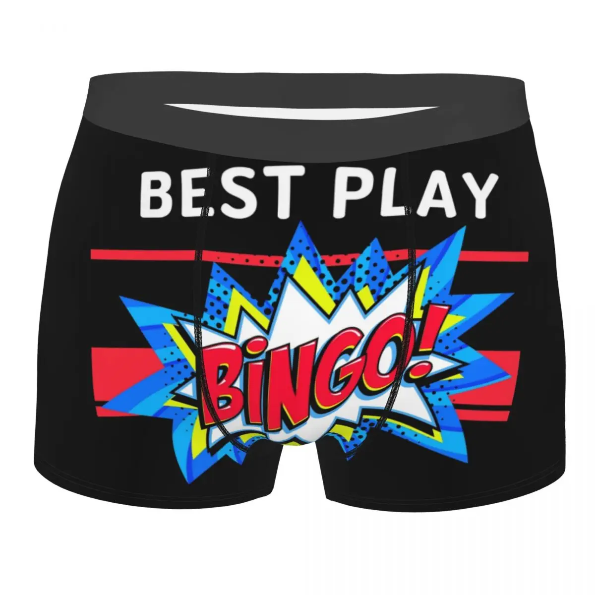 Custom Best Play Bingo Boxer Shorts Men 3D Printed Male Stretch Paper Game Underwear Panties Briefs