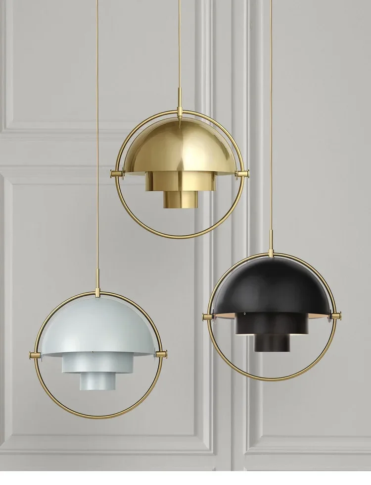 Danish Design Iron Pendant Lights Dining Room Post Modern Gubi Hanging Lamp for Bedroom Kitchen Home Decor LED Lighting Fixtures