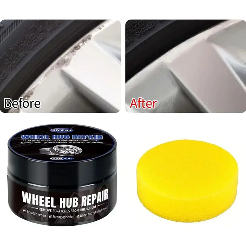 80g Car Wheel Repair Kit,  Scratches, Nicks and Fade Repair with Polishing Oxidation,  Parts Shiny , Anti-Aging