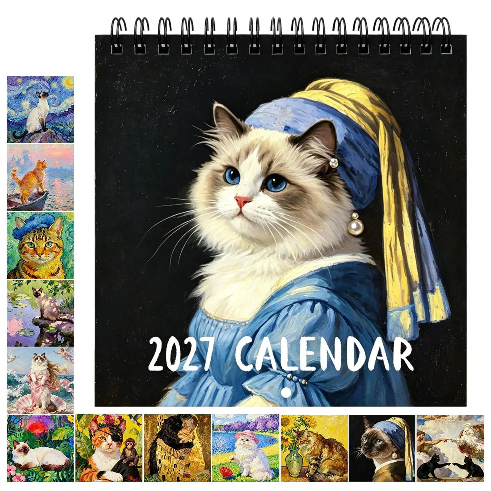 calendario-de-parede-dupla-face-com-tema-de-gatos-12-meses-2027-para-mulheres-com-grade-de-datas-grande-papel-grosso-para-decoracao-de-casa
