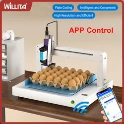 Automatic Egg Printer Eggs Marking Machine Continuous Egg Inkjet Printer For Label Expiry Date Stamp Inkjet Logo Barcode On Eggs