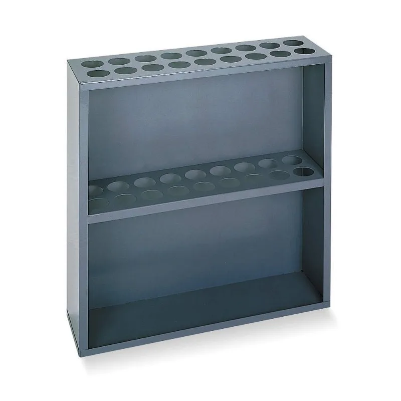 

Durham 367-95 Sturdy Steel Threaded Rod Rack,18 Compartments, 6-7/8" Length x 24-1/8" Width x 24" Height,Gray Powder Coat Finish