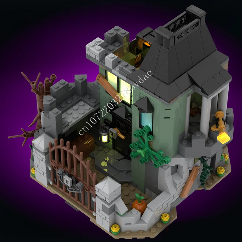 499 ELEMENTÓW Krajowy Strefa kolejowa MOC Kreatywny model ulicy z bloków konstrukcyjnych Architektura DIY Edukacyjny model do składania Zabawki Prezenty