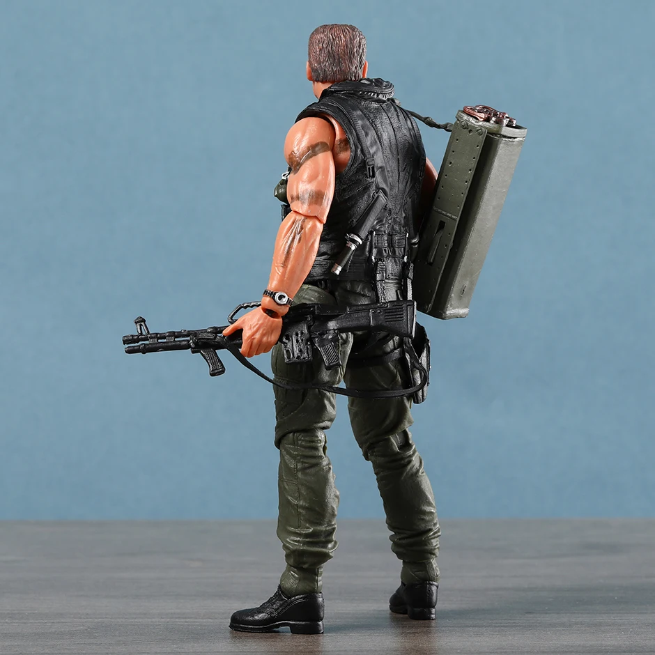 NECA Commando John Matrix Schwarzenegger Exclusive Movie Film Action Figure Toy Doll Model