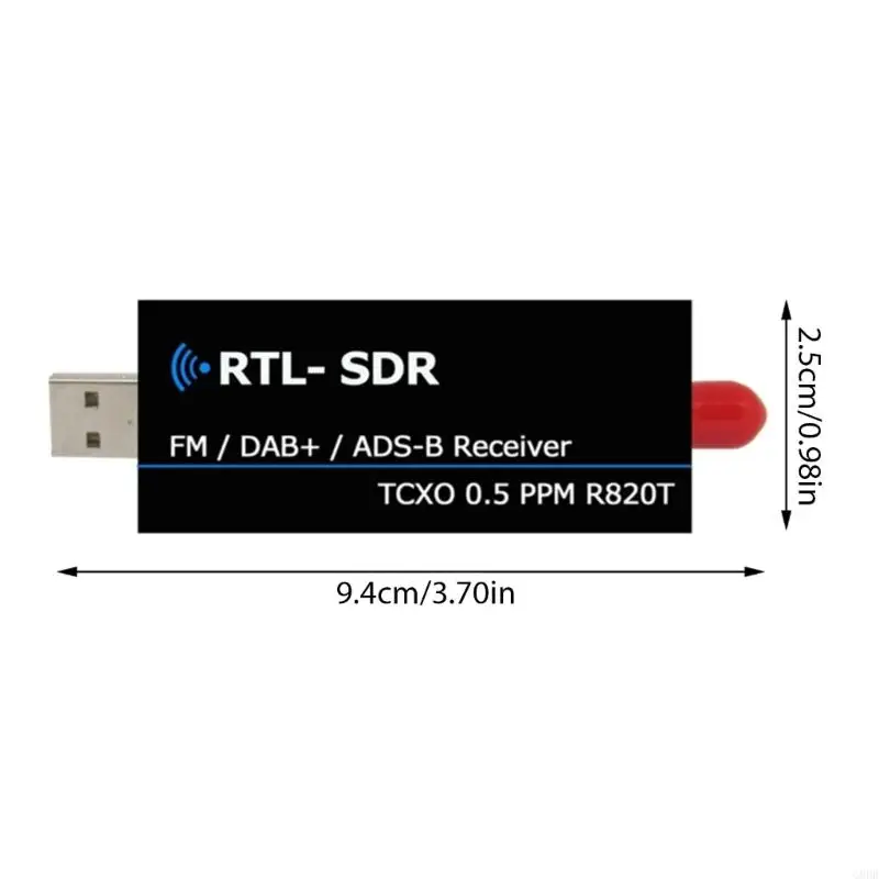 G8DB Portable Metal Receiver Wide Frequency Ranges 24MHz-1766MHz USB Interfaces