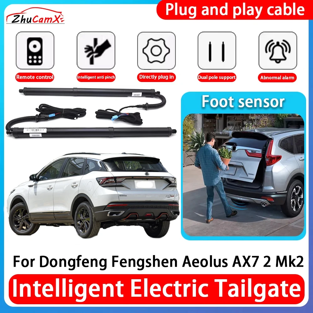 

ZhuCamX Car Power Trunk Electric Suction Tailgate Intelligent Tail Gate Lift Strut For Dongfeng Fengshen Aeolus AX7 2 Mk2