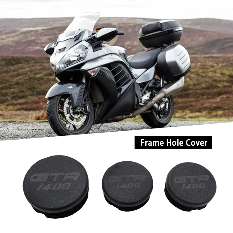 

3PCS Frame Hole Cover Caps Plug Decorative Set Fit For Kawasaki GTR1400 GTR 1400 2007-2023 2022 2021 2020 2019 2018 2017