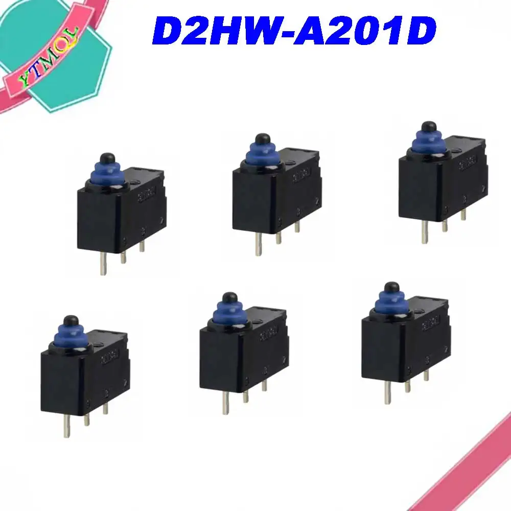 1-10Pcs Original D2HW Car Door lock Micro Switch 3 Feet Waterproof Touch Switch D2HW-A201D For Opel Zafira Cadillac BLS Astra