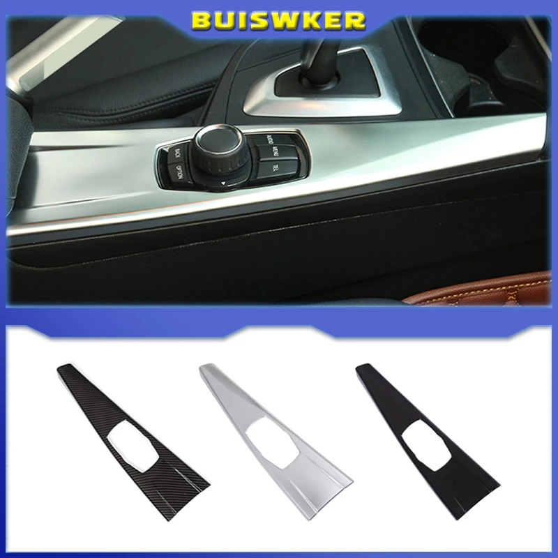 Auto Innenraum Multimedia Panel Abdeckung Verkleidung für BMW 3er f30 f34 4er f32 f36 2013 2014 2015 2016 2017 Kohle faser abs