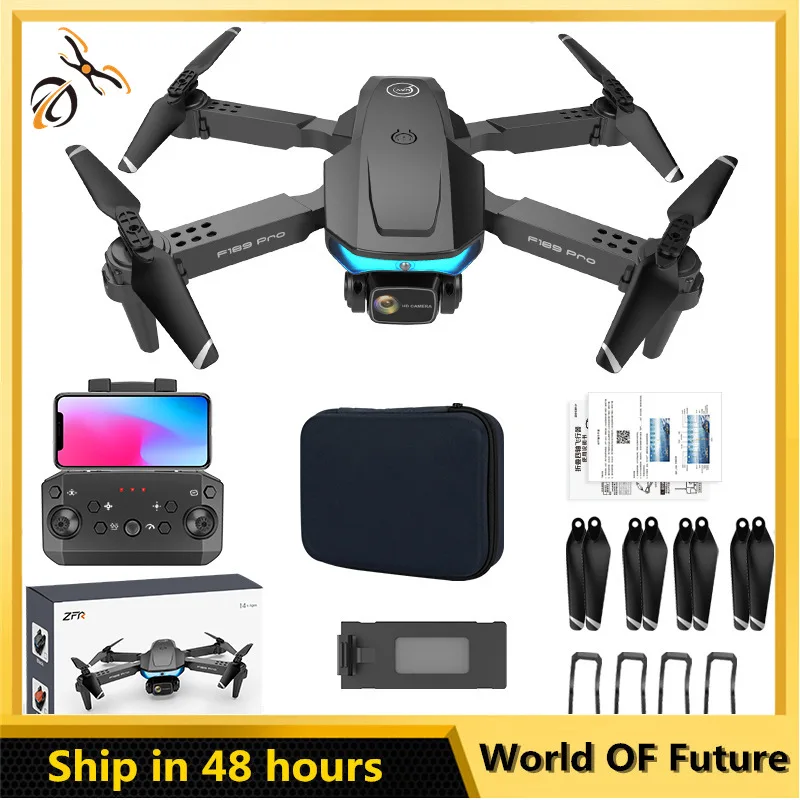 

F189 PRO Drone 4K HD ESC Double Camera with WIfi FPV Collapsible Avoidance Obstacle Rc Quadcopter Dron Rc Helicopter Boys Toys