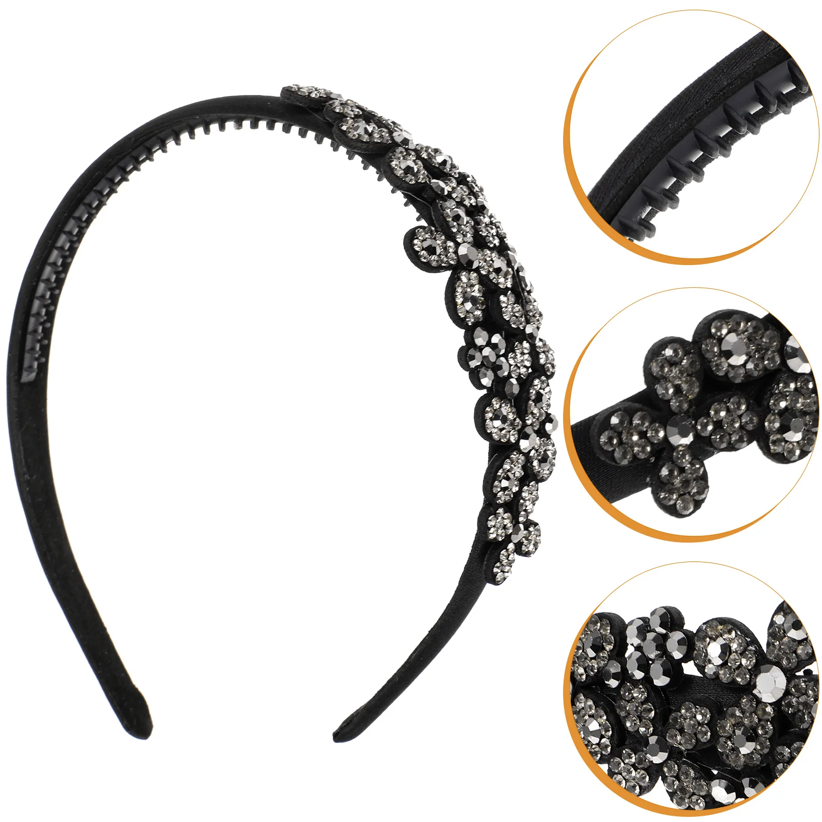 

Small and Fresh Thin Diamond Headband Miss Rhinestones Hair Headbands for Women