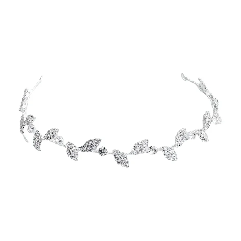 Miallo 2026 Newest Fashion Crystal Leaves Headbands Wedding Hair Accessories Women Bridal Hair Jewelry Headpieces