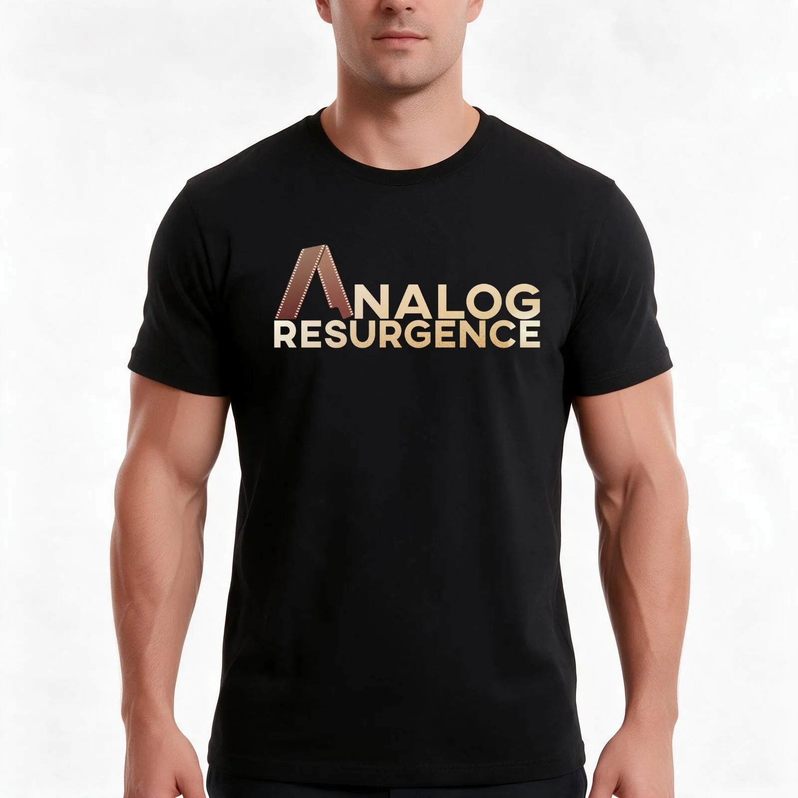Analog Resurgence Title - Shirts, Stickers & Mugs T-Shirt, Summer Casual Cotton Tee, Oversized Streetwear Tops, Unisex Men Women