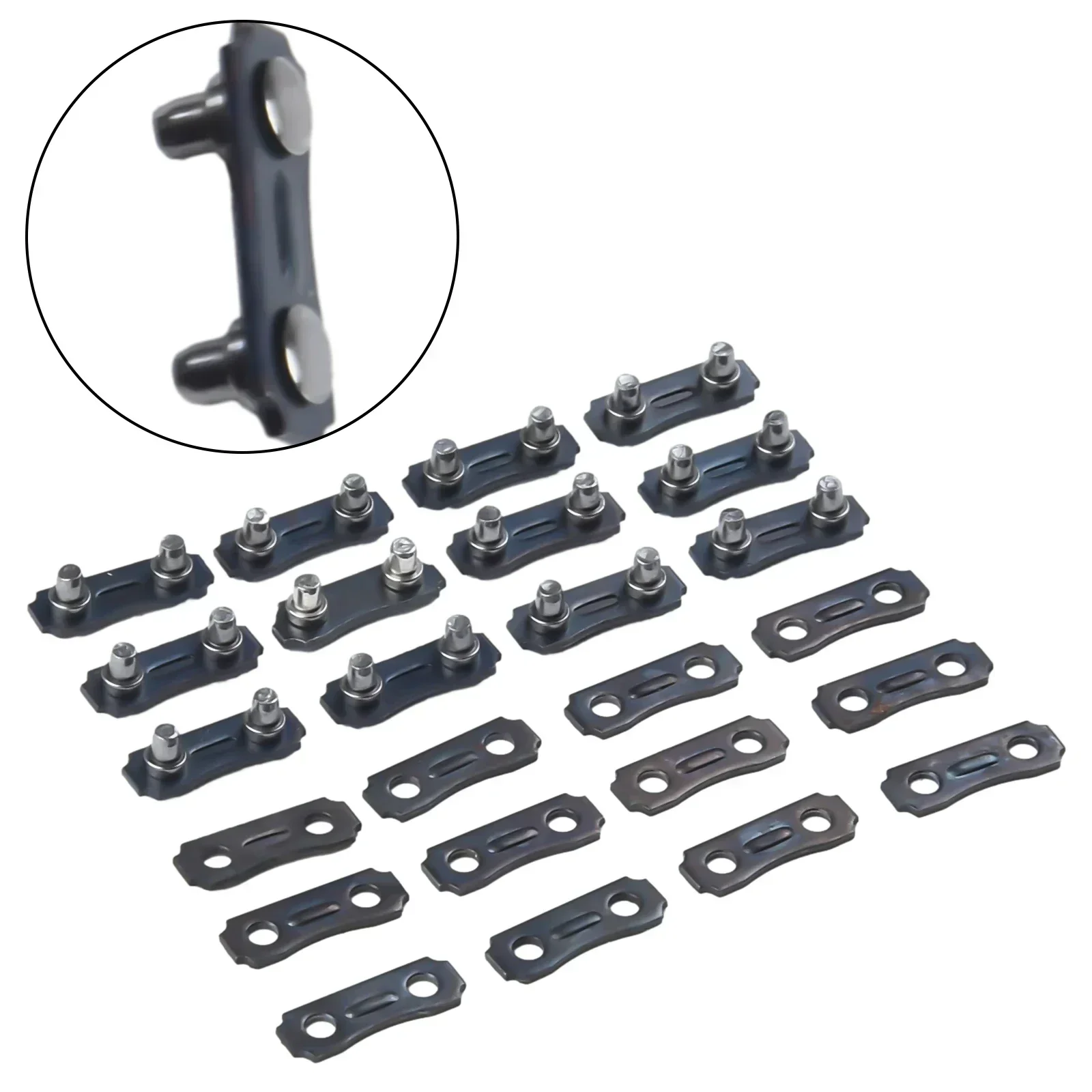 Chainsaw Chain Link Repair Pack 12 Sets Including 3/8 LP Pitch .050 Gauge Links And Tie Straps For Chain Assembly Tasks