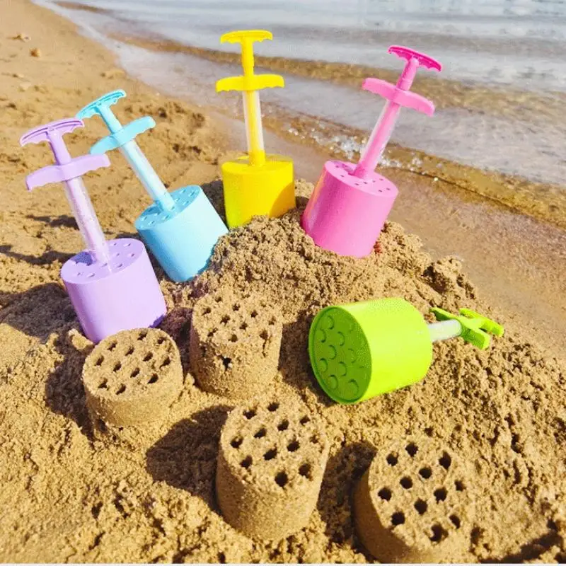 Kids Water Play Beach Toys Sandbox Mold Set Shovel Castle Building Wall Honeycomb Briquette Mold Summer Outdoor Sand Play Game