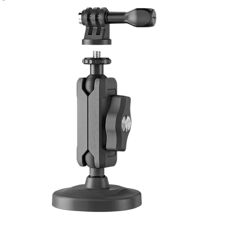 -A96Z Universal Metal Arm Clamp Bracket For Gopro Magnetic Camera Mount Magnetic Suction Base For DJI Insta360
