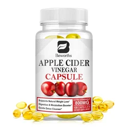 Beworths Apple Cider Vinegar Capsules Weight Management for Men and Women Energy Boost Burning Fat Digestion Health Fat Burner