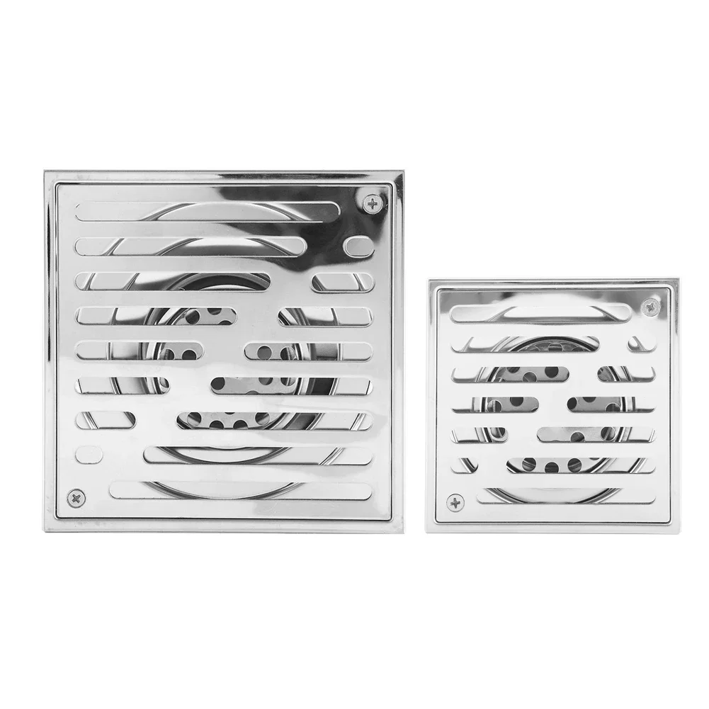 

Stainless Steel Anti-Odor Shower Floor Drain - Large Caliber for Bathroom & Balcony