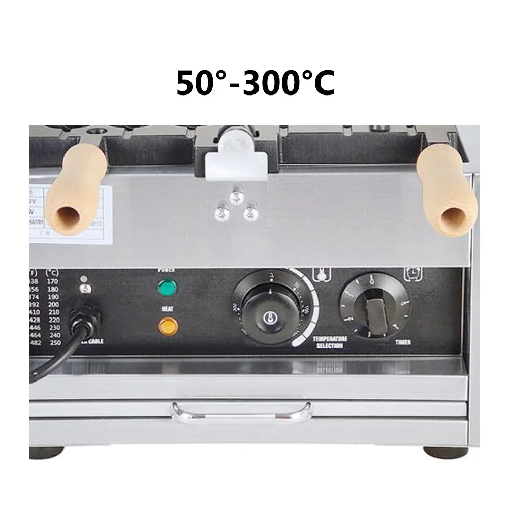 110 V/220 V 1500 W Commerciale Candied Haws Elettrico Waffle Maker Spiedini Macchina Per Waffle Uova Pelose Waffle Baker