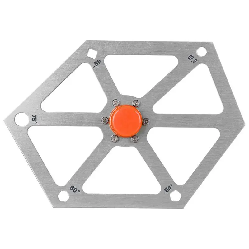AS94-Angle Ruler Cutting Machine Table Saw Angle Adjustment With Magnetic Aluminum Alloy Hexagonal Ruler
