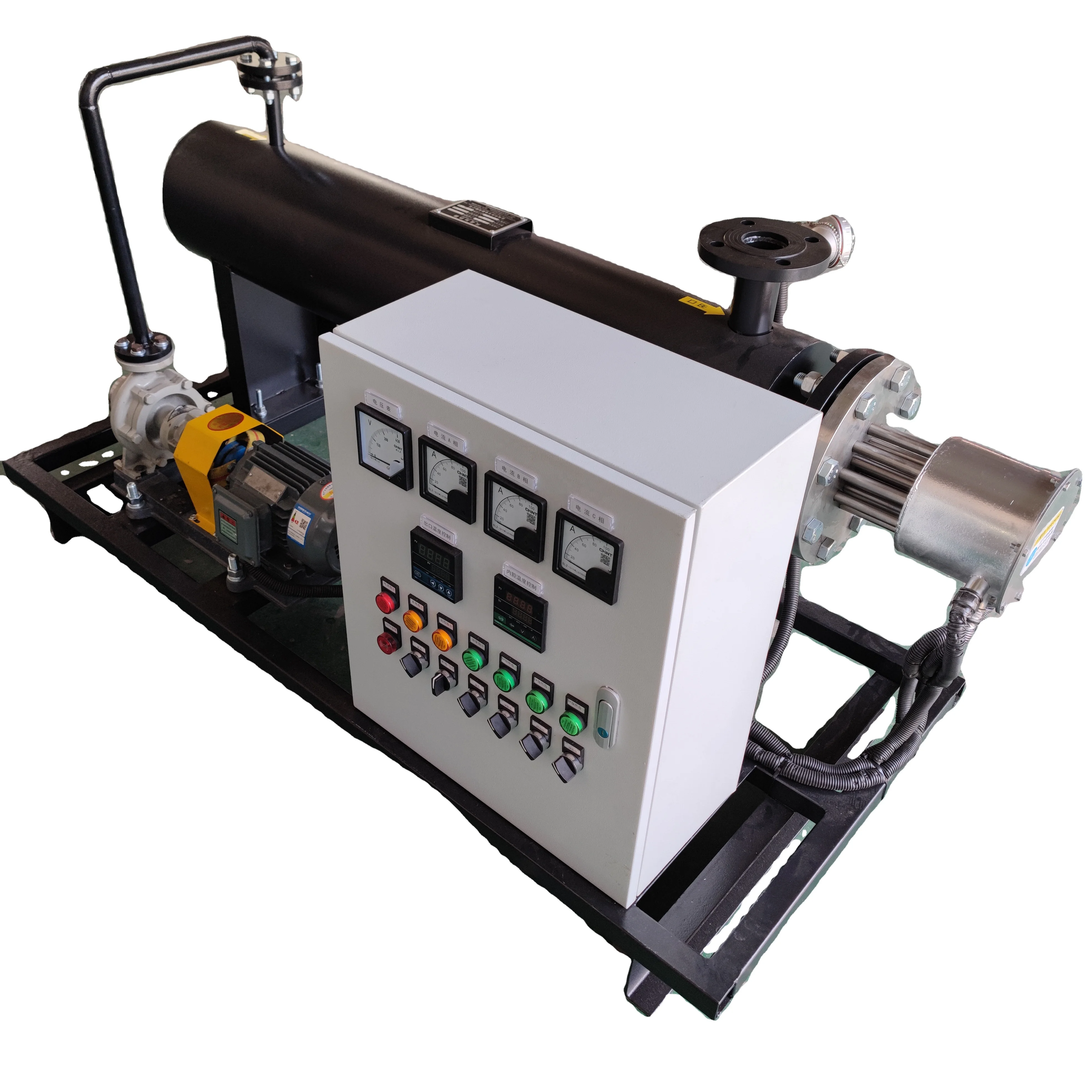 

Industrial Electric Thermal Liquid Water Oil Pipeline Heater With Pump