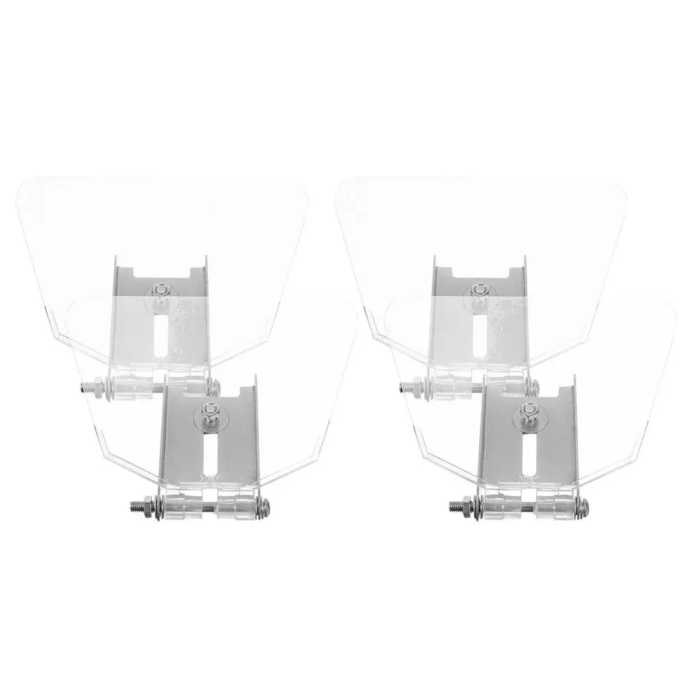 4Pcs Bench Grinder Eye Guard Transparent Safety Shield Dust Blocker for Small Workshop Home Use Grinder Replacement Eye