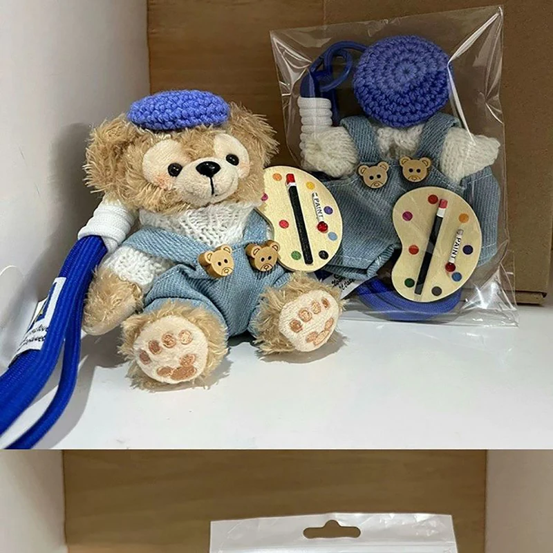 Gorąca, niebieska spódniczka jeansowa 10 cm, zawieszka do torby Sherry Mei, pluszowa zabawka Duffy Bear, brelok do kluczy samochodowych, ozdoba do plecaka, zabawka kolekcjonerska dla dziewczynki, dekoracja, zabawka.