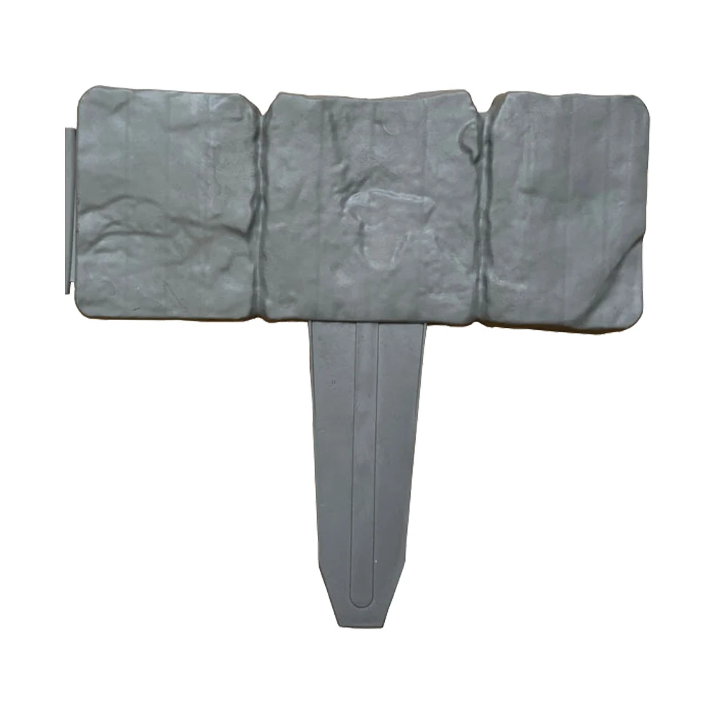 

10pcs Garden Landscape Edging Borders DIY Plastic Imitation Stone Landscape Border Lightweight Easy Installation for Landscaping