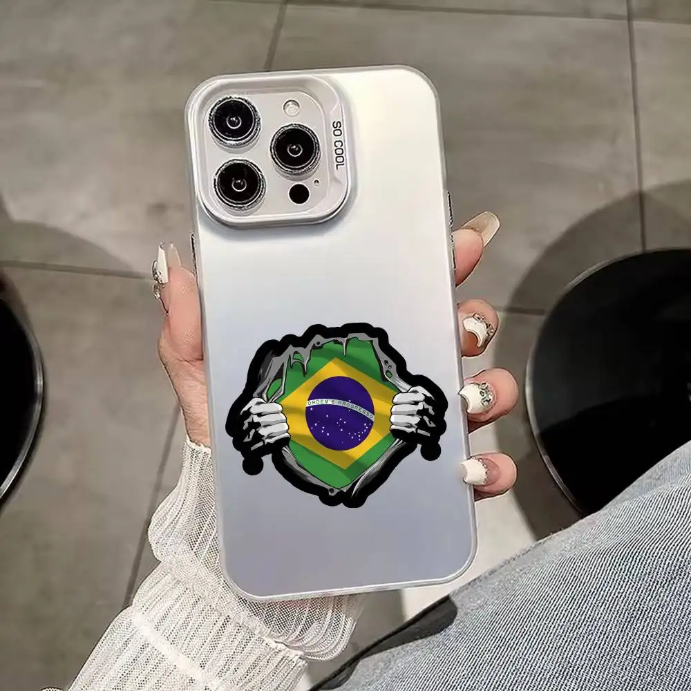 Brazil B-Brazilian  Phone Case For iPhone 17,16,15,14,13,12,11,Mini,Pro,E,MAX Matte Shockproof