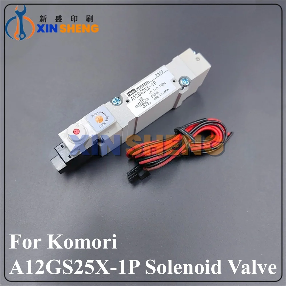 Válvula Solenoide LS40 de alta calidad, máquina de impresión Offset Original para válvula neumática Komori G40 A12GS25X-1P