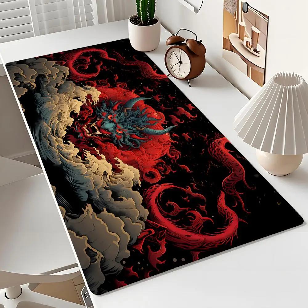 

Traditional Mythical Dragon Design large Mouse Pad Desk Mat Gaming mousepads desk accessories Computer mouse pad mauspad